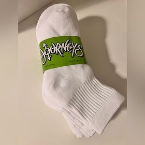 White quarter crew socks - 5 pack